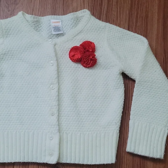 Holiday Sweater Button Down Sweater Acrylic XS 4 - Picture 6 of 6